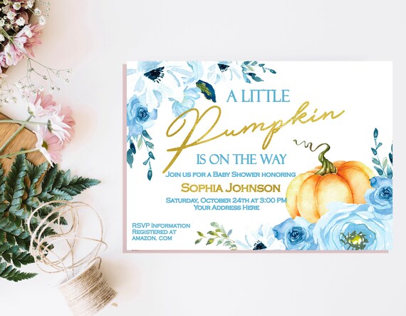 etsy pumpkin baby shower