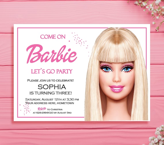 Barbie Birthday Invitation Ideas / Barbie Invitations You Can Really