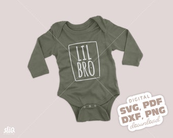 SVG "LIL BRO", Digital Instant Download. Fun Cricut/Card Making/T-Shirt Design