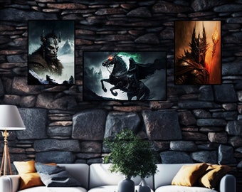 Middle Earth, Nazgul, Set Of 3 Different Characters,Lord Of The Rings!