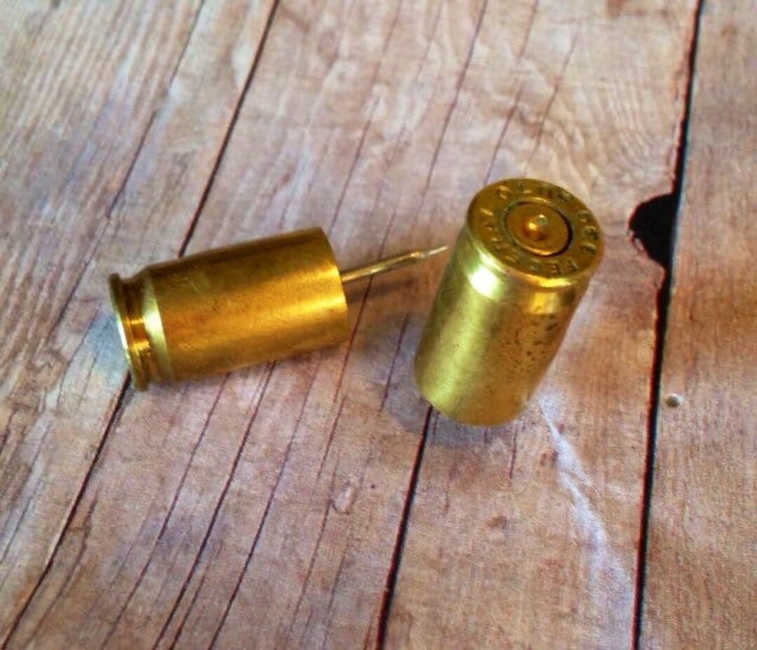 380 Auto Caliber Bullet Push Pins Set of 4, Men's Gifts, Women's Gifts