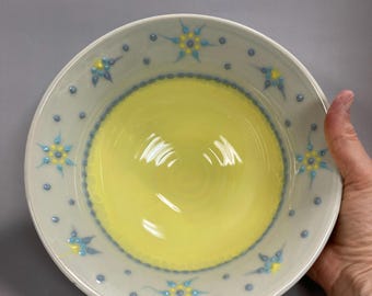 Blue and Yellow Medium Bowl