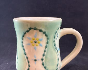 Teal ameba mug