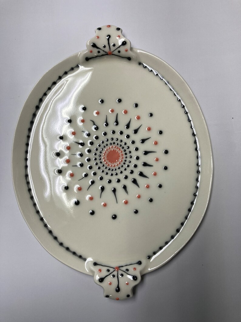 White Porcelain Platter image 1