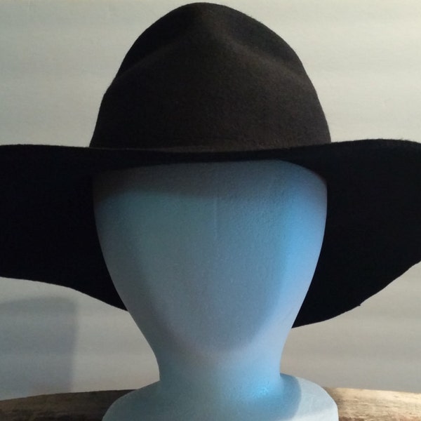 Cool,Cowboy Hat, Wool Hat, Wide Brim,Cowboy,Rodeo, Soft, Prop, Costume, Craft, Supply, New S M, Theater, Halloween