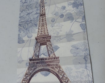 Decoupage, Dinner Napkins Paris Eiffel Tower  4 Napkins  Scrap Booking, Decoupage, New