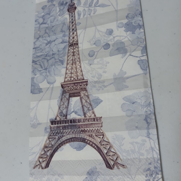 Découpage, Serviettes de table Paris Tour Eiffel 4 Serviettes Scrap Booking, Découpage, Nouveau