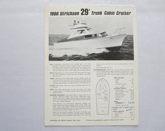 Items Similar To Vintage Cabin Cruiser Boat Photo Note Card On Etsy