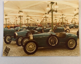 Vintage Bugatti Racing Schlumpf Collection Museum Photo Photograph Print 1984