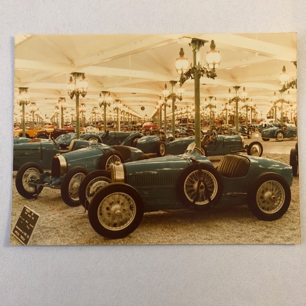 Vintage Bugatti Racing Schlumpf Collection Museum Photo Photograph Print 1984