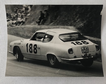 Vintage Lancia Flavia Sport Racing Car Photo Photograph Franco Solci Driver ?