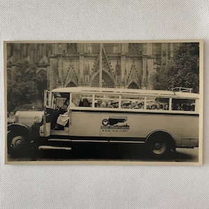 Carte postale photo photo de bus vintage Carte postale européenne