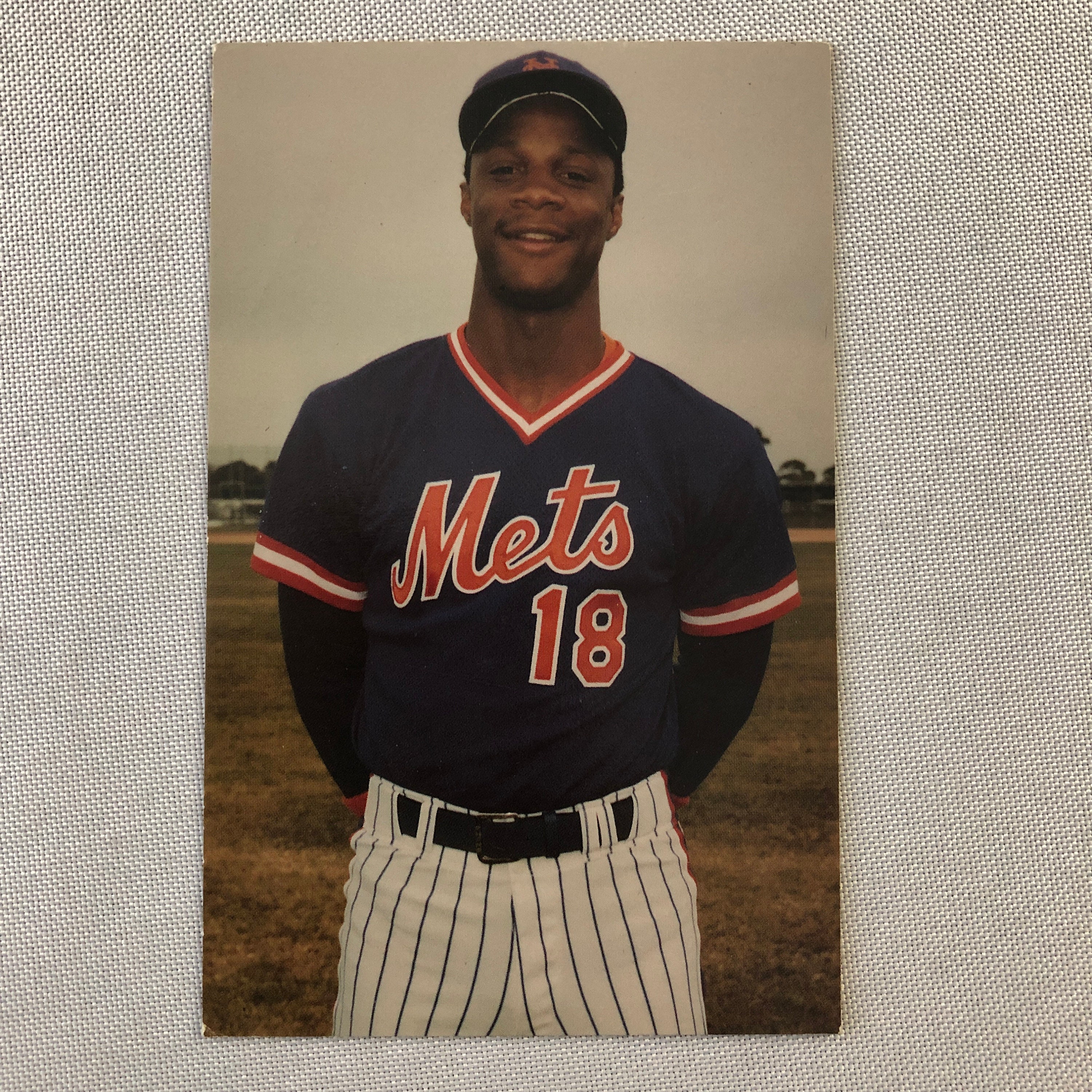1990 Darryl Strawberry Mets Game-Worn, Signed Jersey