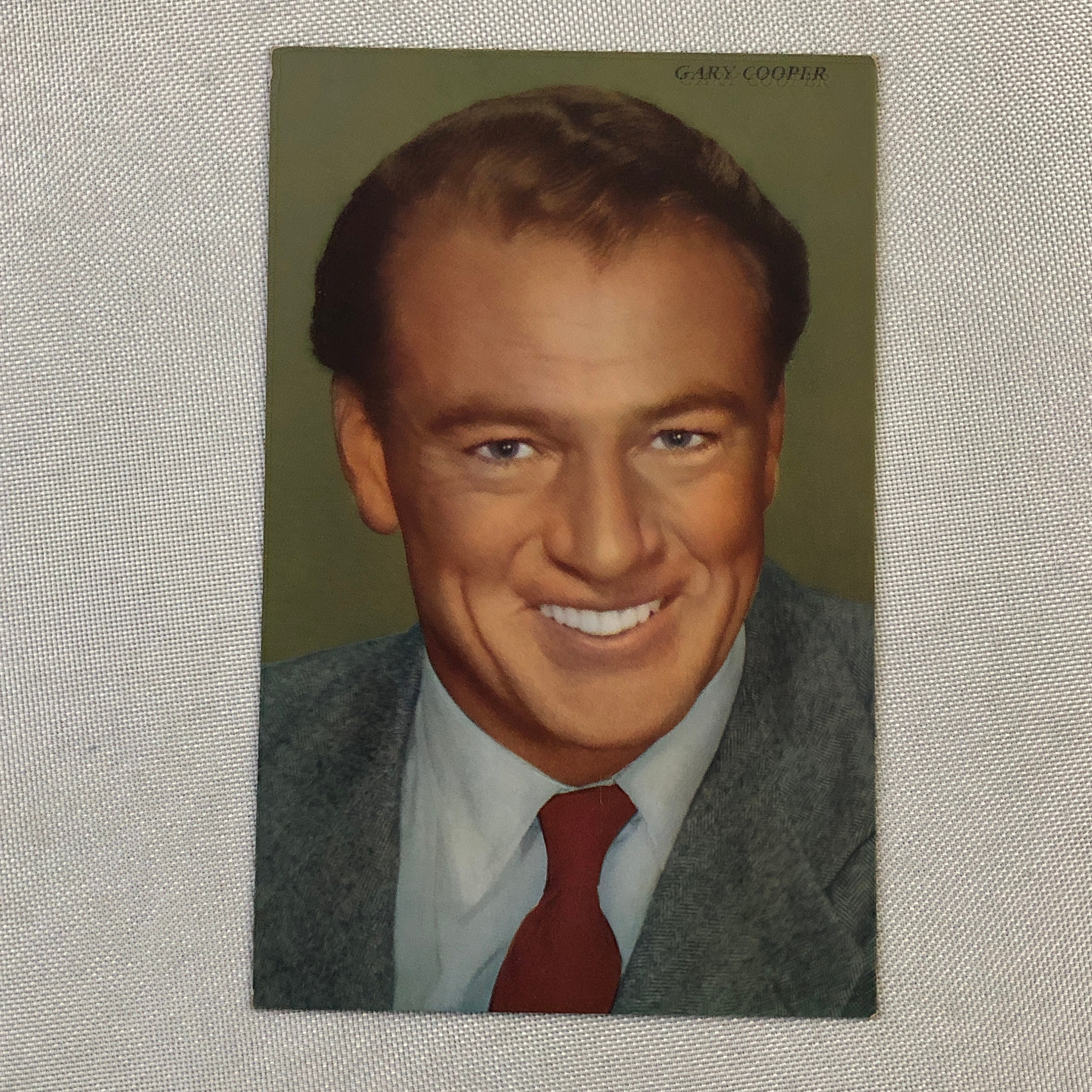Vintage Gary Cooper Actor Postcard Post Card - Etsy