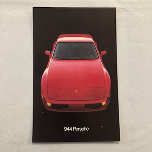 1982 Porsche 944 Werbe Postkarte Postkarte Vintage