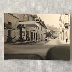 Vintage Photo Photograph Esso Gas Station - Tag AL22SM2