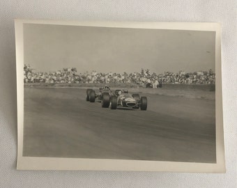 Vintage Grand Prix Racing Car Driver Photo Photograph Print