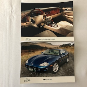 Jaguar XK XK8 Factory Press Photo Photograph Lot of 2 Jaguar XK8 Coupe
