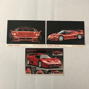 Ferrari F50 Postcard Post Card Lot of 3 Super Car Supercar