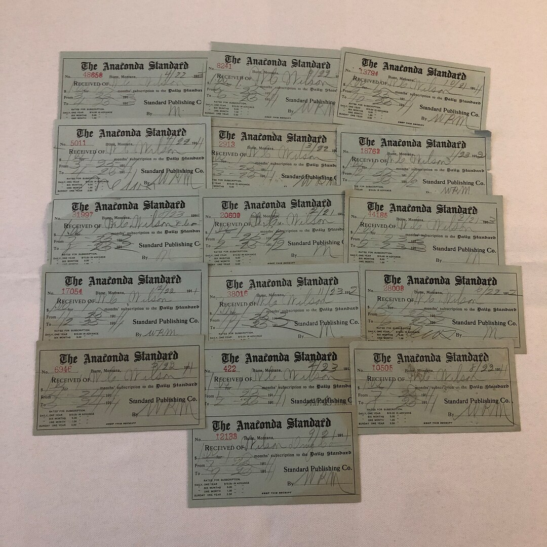 The Anaconda Standard Butte Montana Newspaper Document Etsy