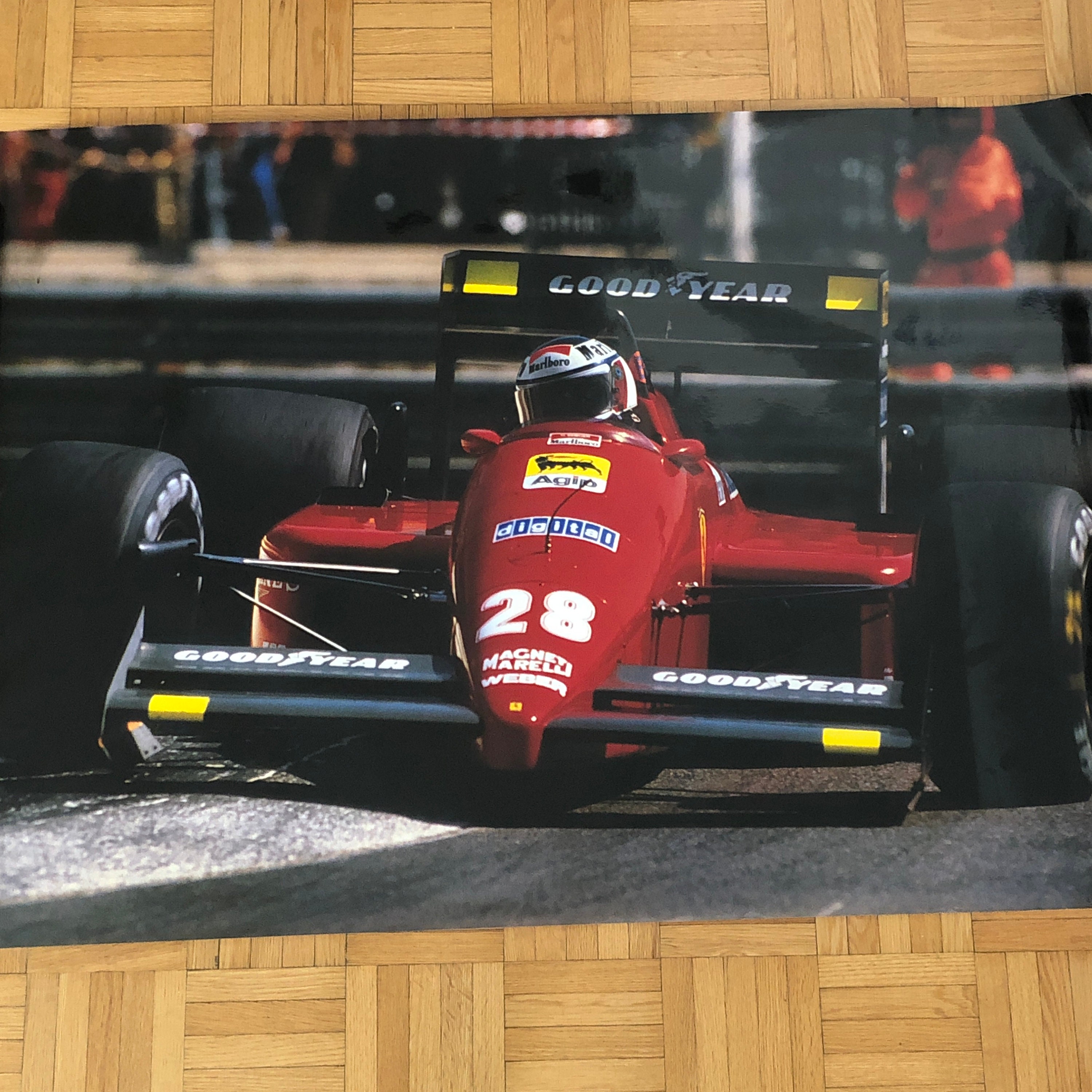 日本最大の ポスター フェラーリ ベルガー ゲルハルト フォーミュラワン F1 その他