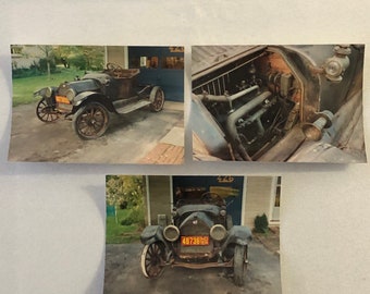 Vintage 1914 Buick Model B25 Barn Find Car Photo Photograph Print Lot of 3