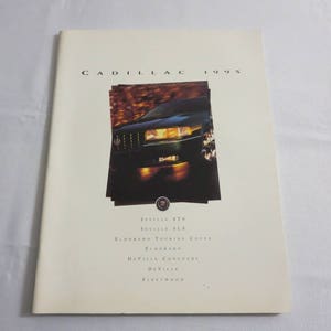1995 Cadillac Sales Brochure Catalog Eldorado Seville STS Fleetwood +