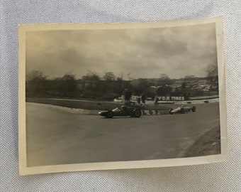 Vintage Grand Prix Car Racing Photo Photograph Print