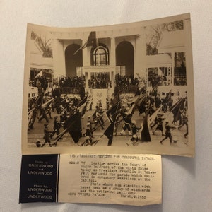 Press Photo Photograph President Franklin Roosevelt Inauguration Parade FDR 1933