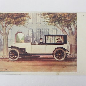 Carte postale de voiture vintage Italia Fabrica Automobili Torino
