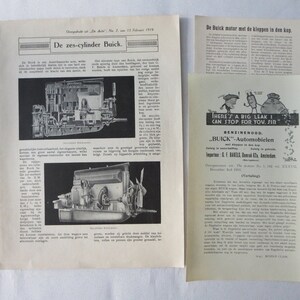 1919 Buick Sales Brochure Catalog Coupe Sedan Cabriolet - DUTCH TEXT European