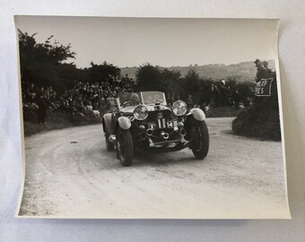 Vintage Racing Car Photo Photograph Print - Mercedes Benz Car