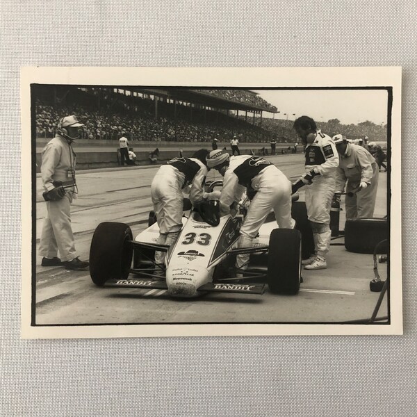 Vintage Indy Indianapolis Racing Photo Photograph Teo Fabi 1984 Skoal Bandit