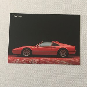 Ferrari 328 GTB Carte postale René Staud Ferrari 328GTB