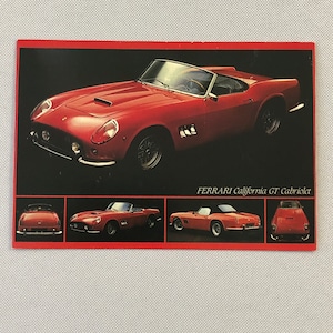 Ferrari 250 California GT Cabriolet Carte postale Carte postale 1990