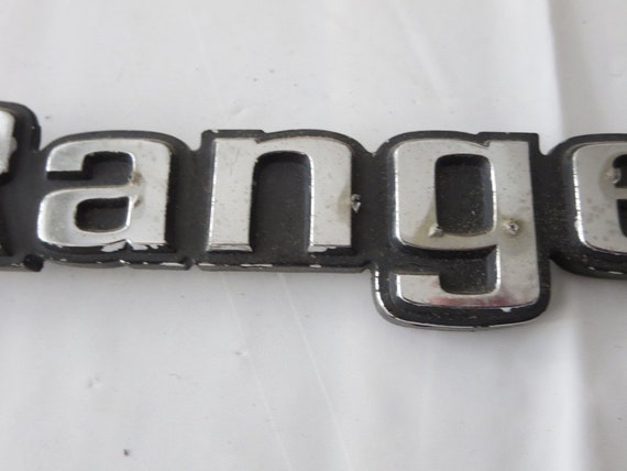 Vintage Ford Ranger Pickup Truck Badge Emblem Letters Metal Original