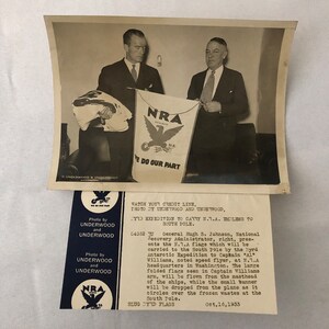 Fotografía de prensa Expedición del Almirante Byrd al Polo Sur NRA National Recovery Admin