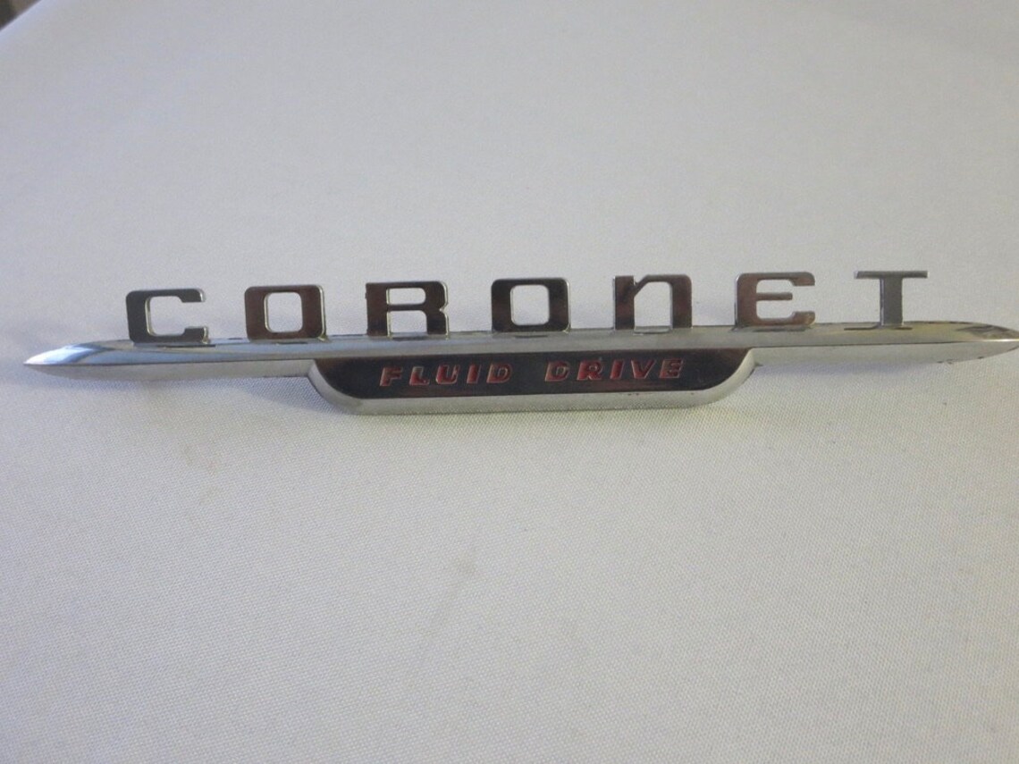 Vintage Dodge Fluid Drive Badge Emblem Letters Logo Etsy