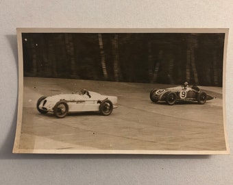 Press Photo Photograph 1933 Brooklands Riley Racing Cars LNA London News