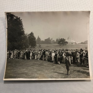 Press Photo Photograph Ladies Golf Golfer Tournament Stoke Poges Jessie Anderson
