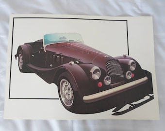 Poster Morgan Roadster Car Vintage Automotive Decor Wall Art British Cars
