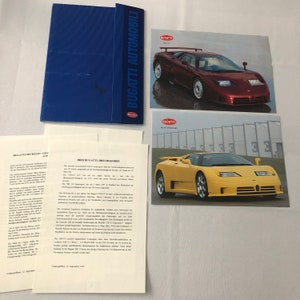 Bugatti Press Kit Brochure EB110 GT EB 110 Supersport German Text