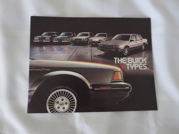 1983 buick t type sales brochure catalog riviera regal skyhawk etsy etsy
