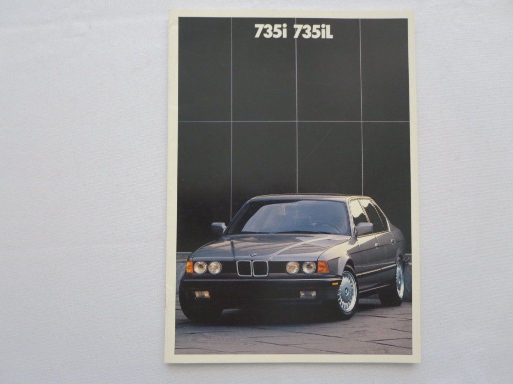 Ploeg zuigen vriendelijke groet 1989 BMW 735i & 735iL verkoop brochure catalogus 7 serie | Etsy