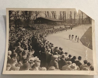 Press Photo Photograph Bicycle Racing Bike Race at Herne Hill Track 1932 UK ?