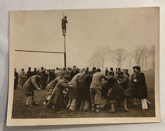 Press Photo Photograph 1932 Rugby Match London UK ? Keystone Photo Hospital Cup