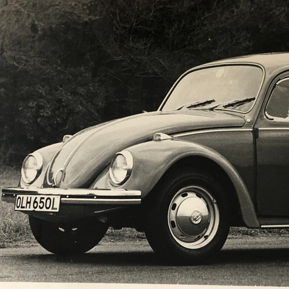 Vintage Volkswagen VW Beetle Factory Press Photo Photograph