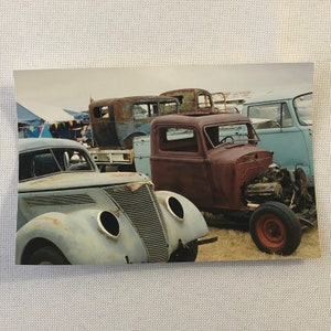 Vintage Ford V8 Autos Barn Find Junk Yard Fotofotografie Druck