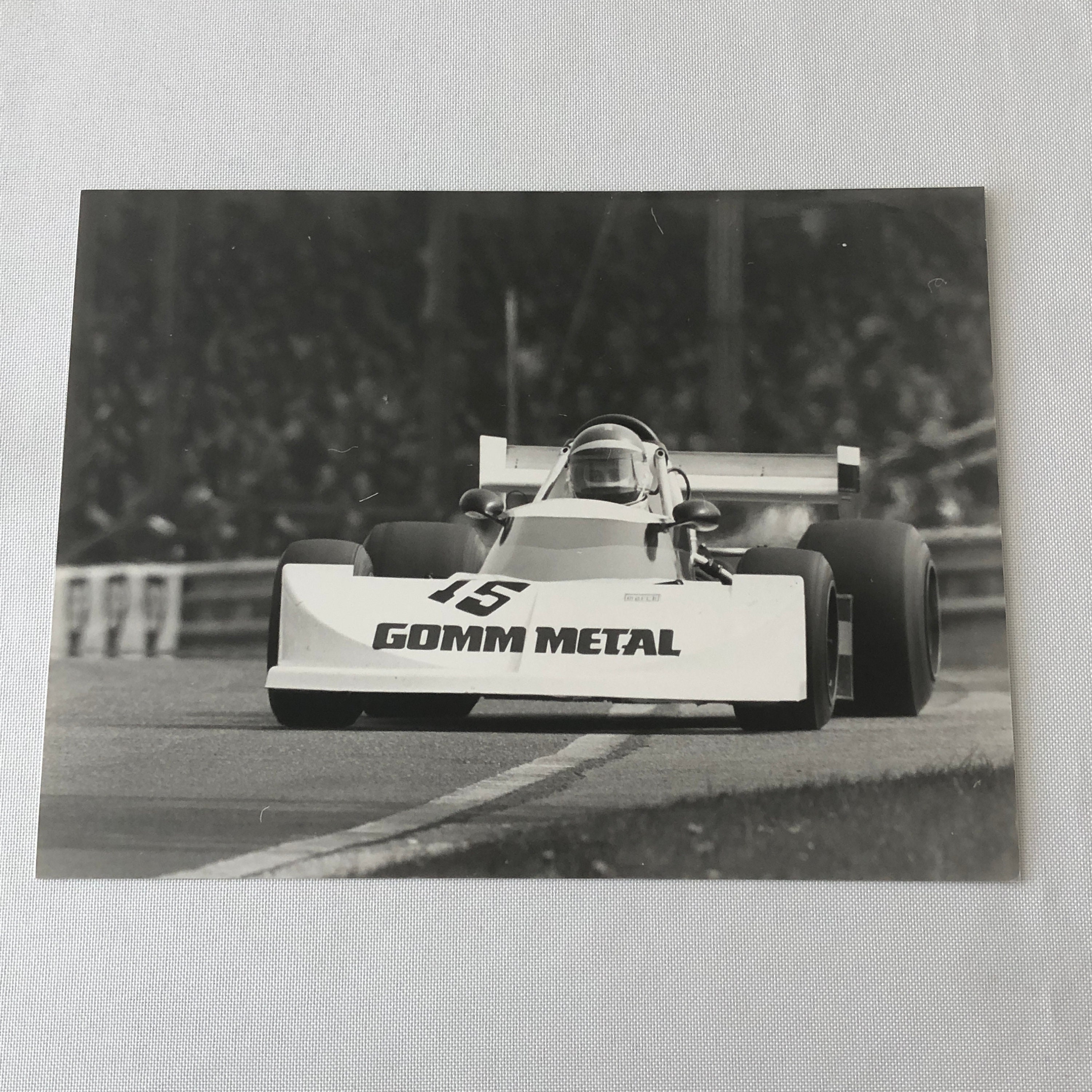 Vintage 1976 Formula 2 F2 Thruxton Grand Prix Racing Photo Photograph March Eddie Cheever