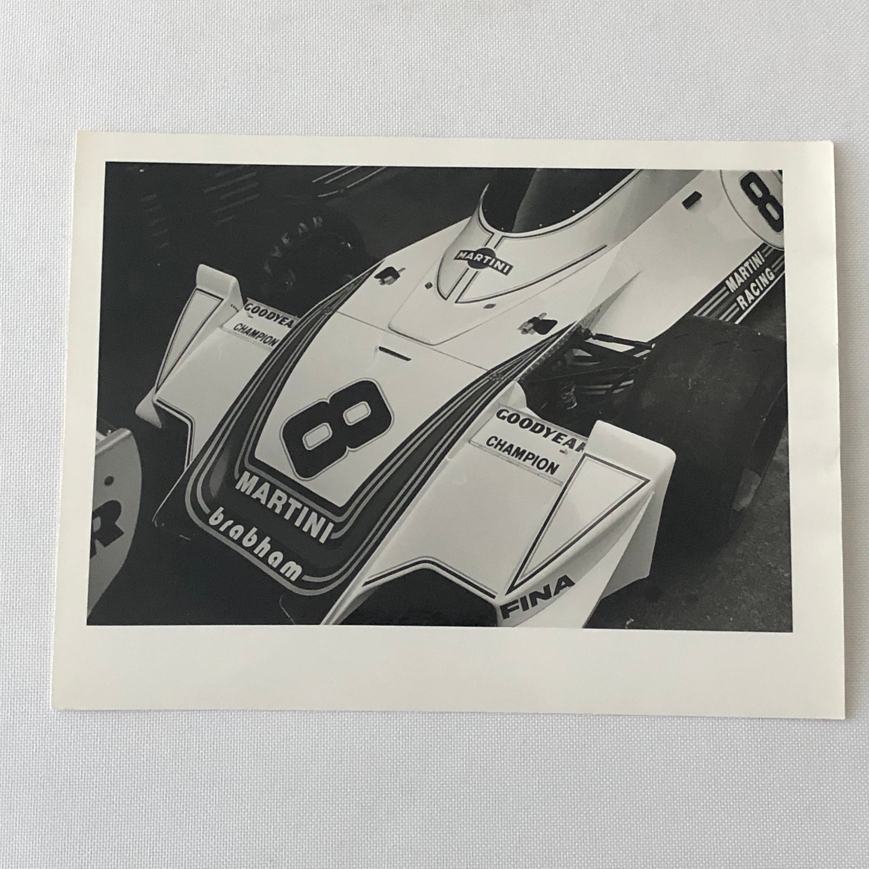 Vintage 1975 Brabham Martini Racing Car Photo Photograph 